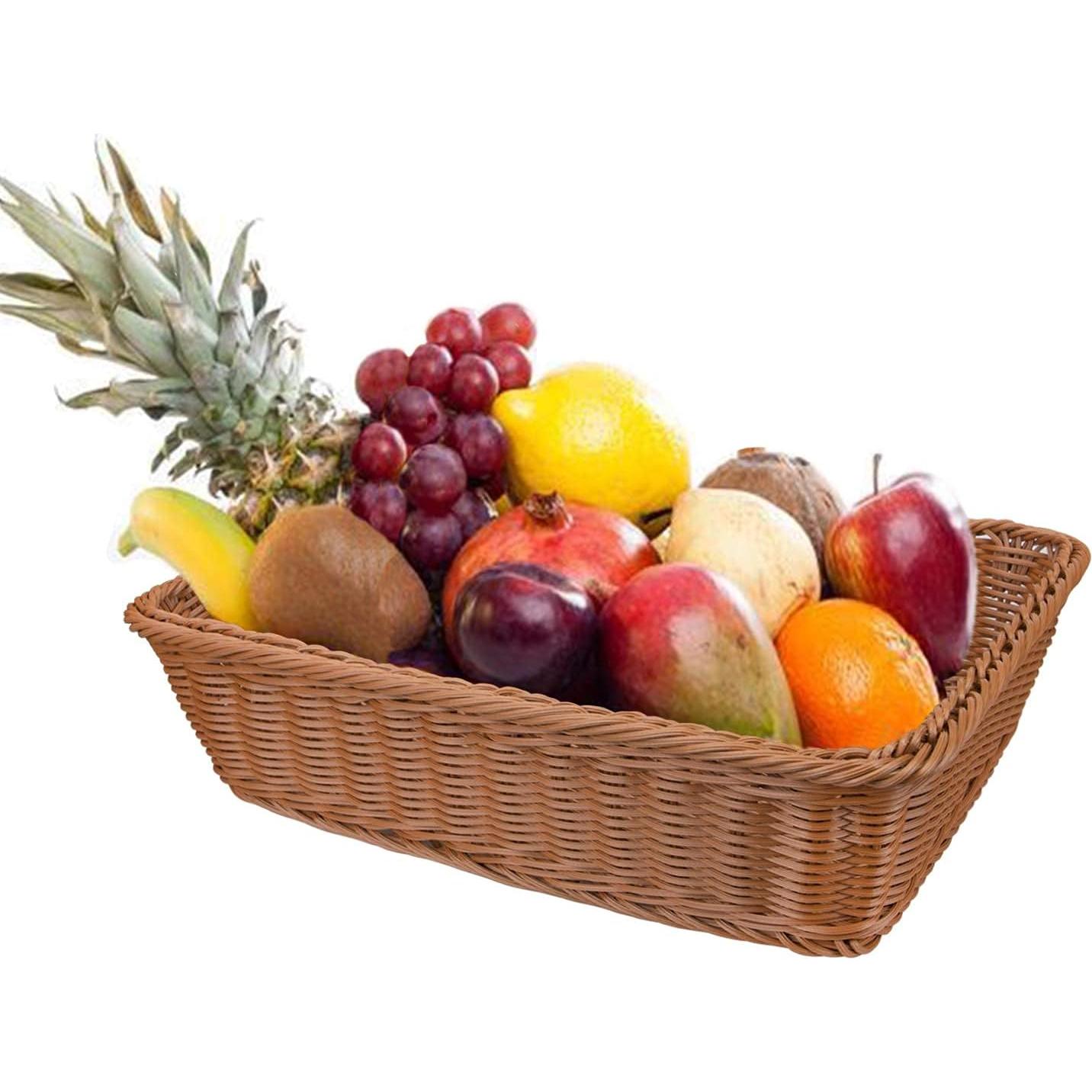 Cestas de Pan Yarlung 3 Piezas 30x20x10 cm Polipropileno Marrón