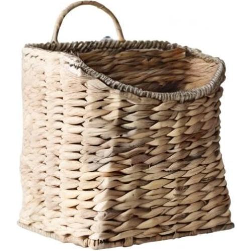 Cesta Colgante Tejida GYASVWU de Papiro de Agua 22x29 cm