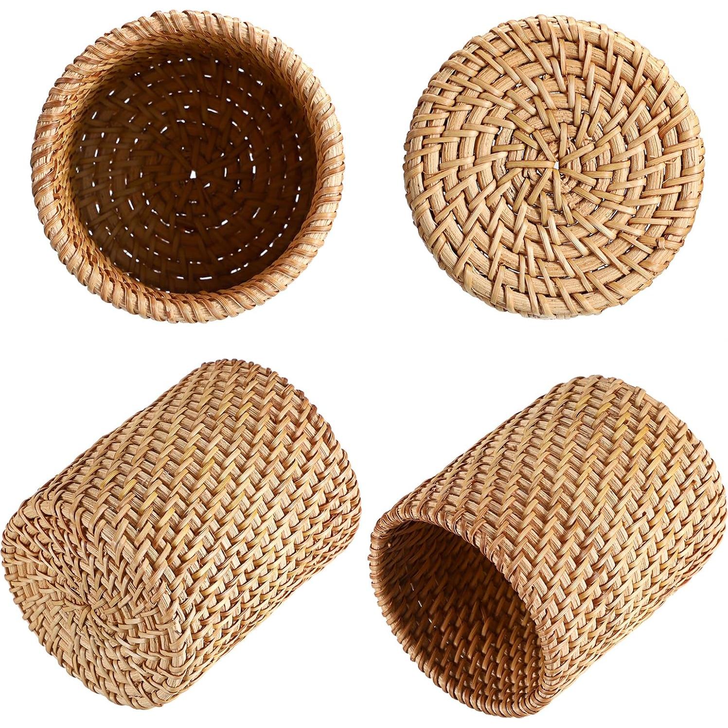 Organizador de Escritorio BTSKY 3 Pack Ratan Ecológico