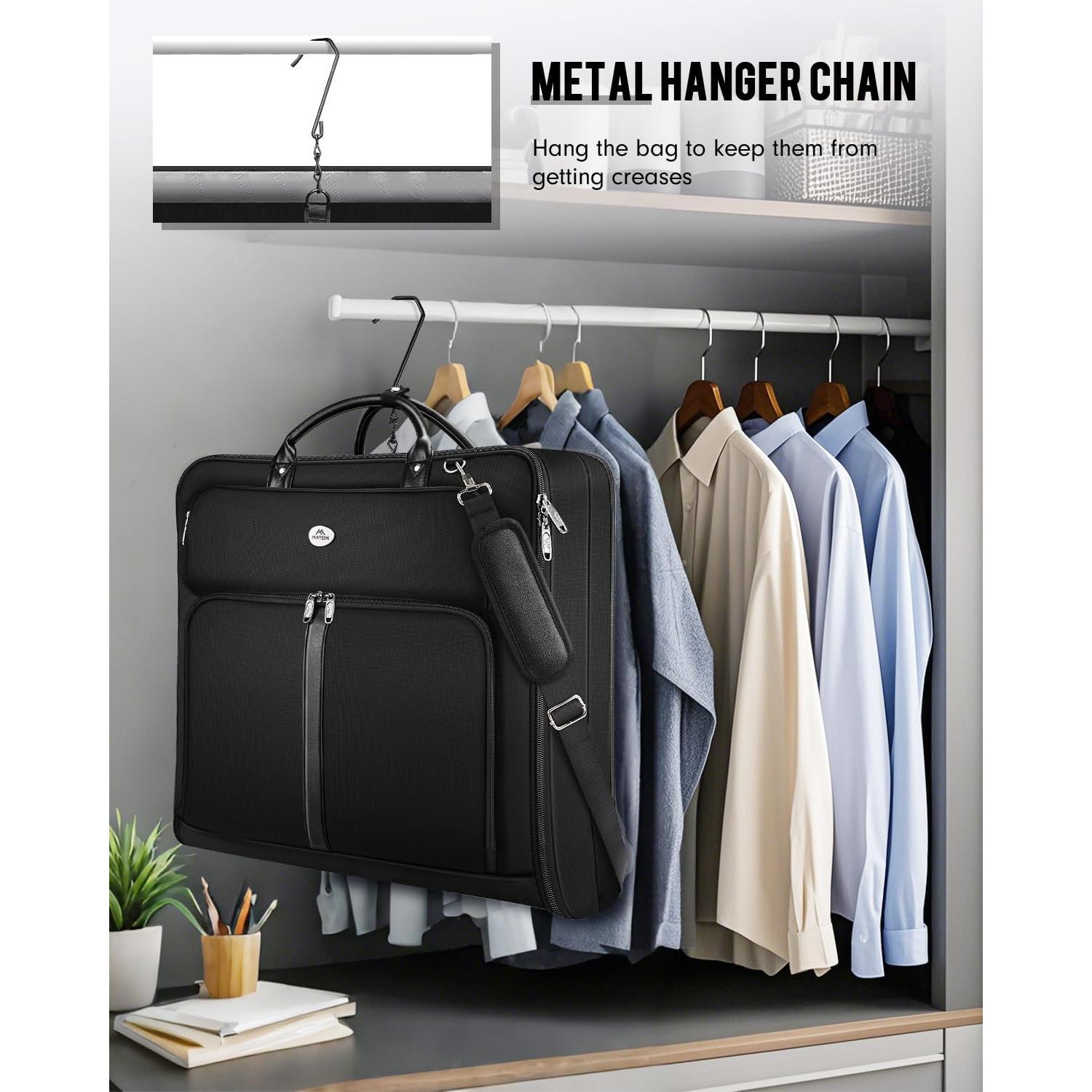 Bolsa de Traje de Viaje MATEIN para Hombre - Negra, 1.81 kg