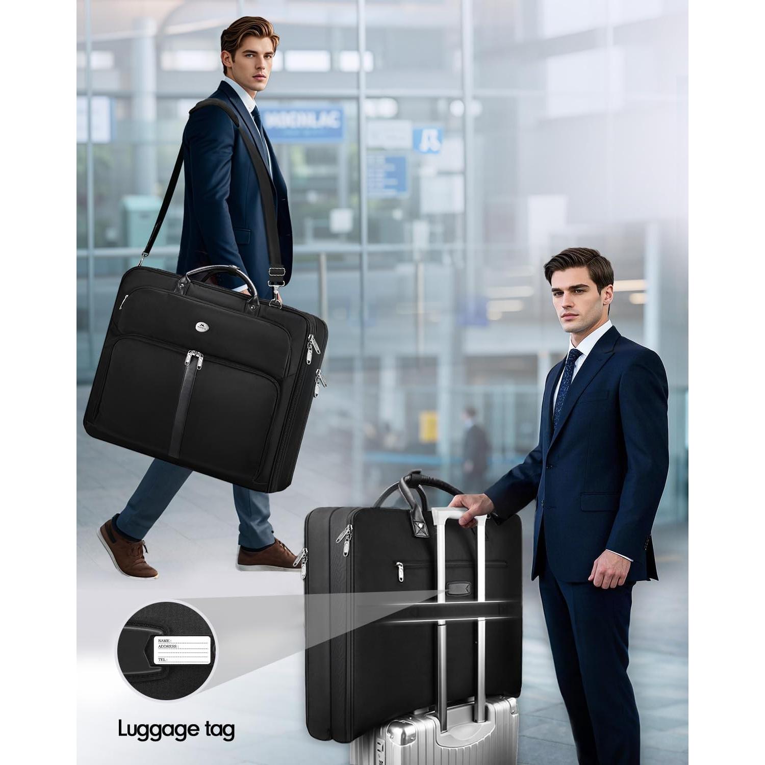 Bolsa de Traje de Viaje MATEIN para Hombre - Negra, 1.81 kg