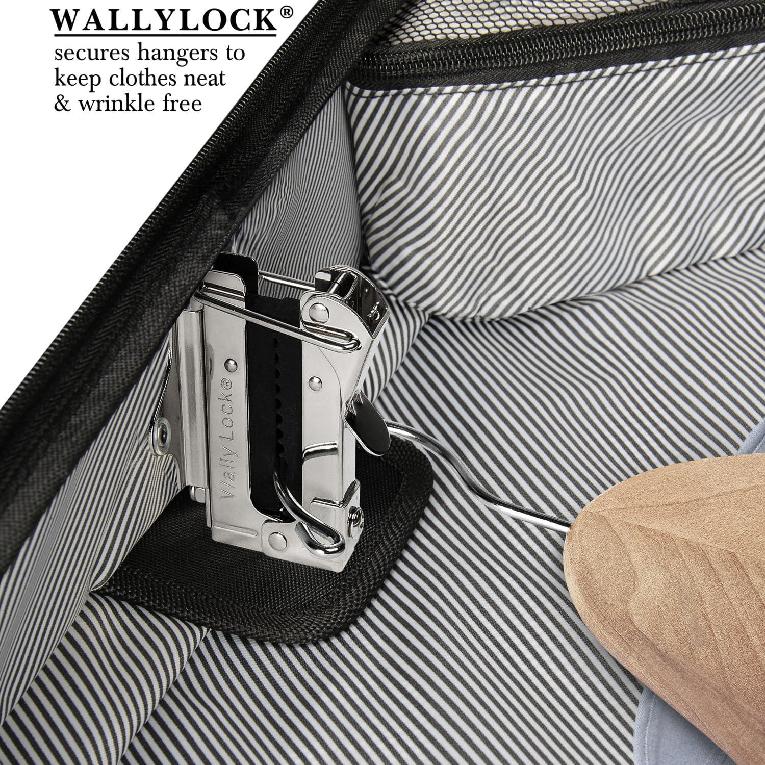 WallyBags® Solutions Rolling Garment Bag, Multiple Hangers and Made for Men and Women