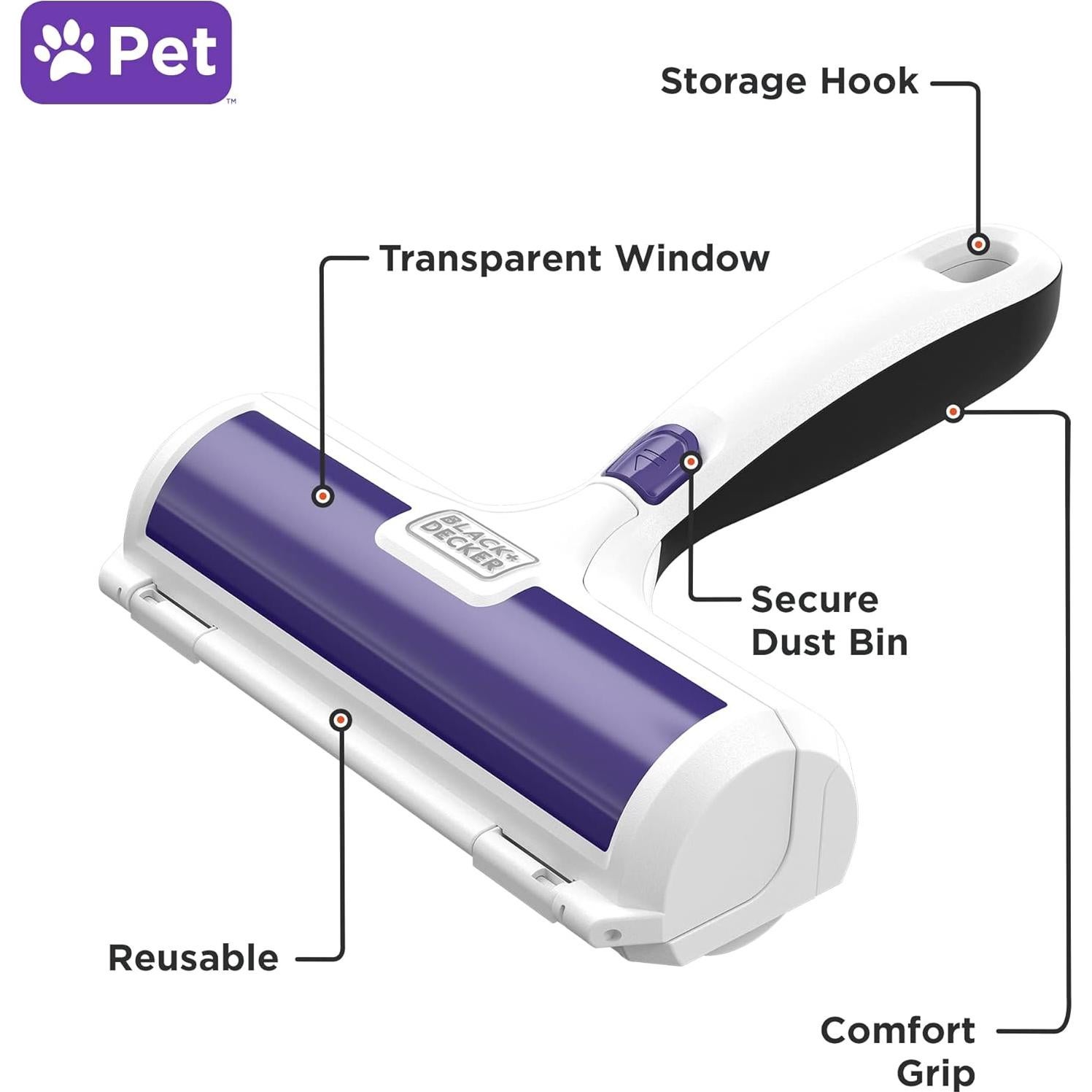 Removedor de Pelo de Mascotas BLACK+DECKER HMSCT0001