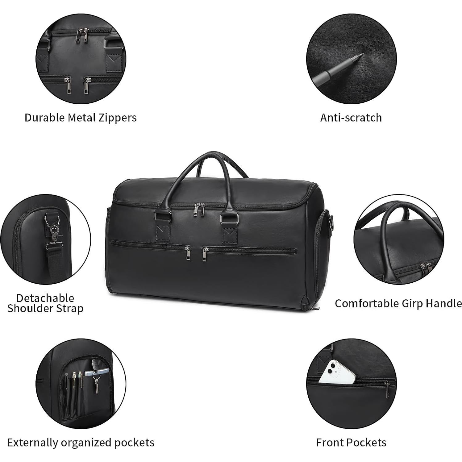 Bolsa de Ropa Convertible Seyfocnia 2 en 1 para Viajes 45L