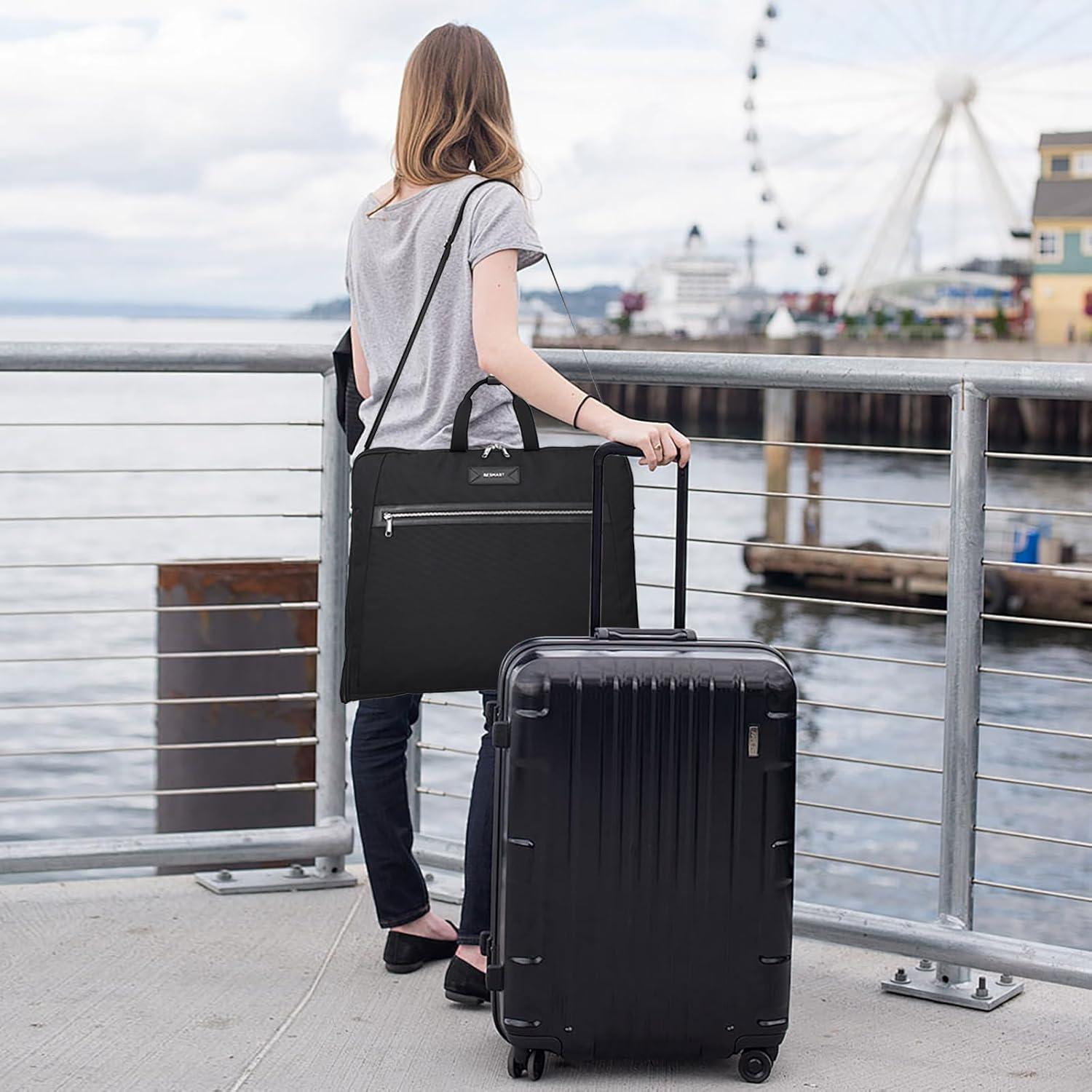 Bolsa de Ropa de Viaje BE SMART Negra Impermeable 64x129 cm