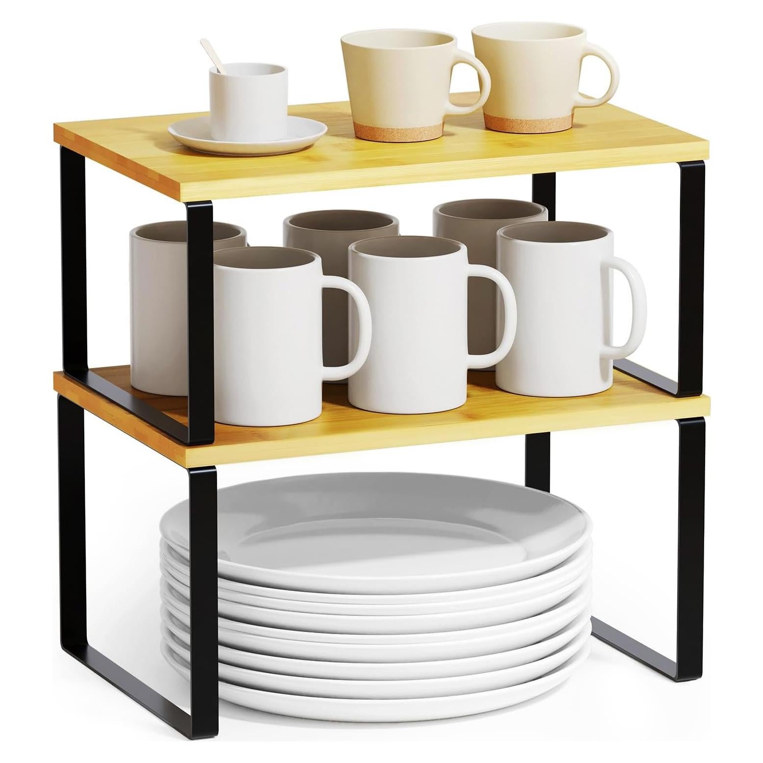 Organizadores de estantes SpaceAid 2 paquetes ajustables cocina