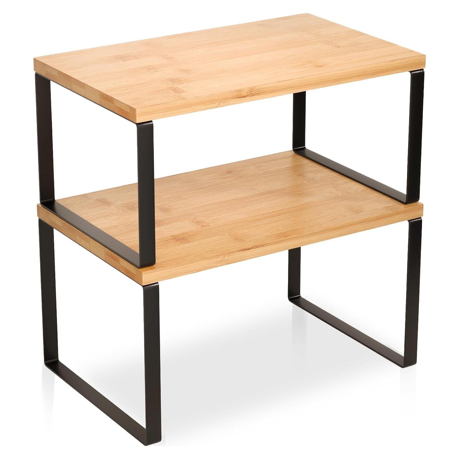 Juego de 2 estantes de bambú Danfoxer para cocina 30 cm