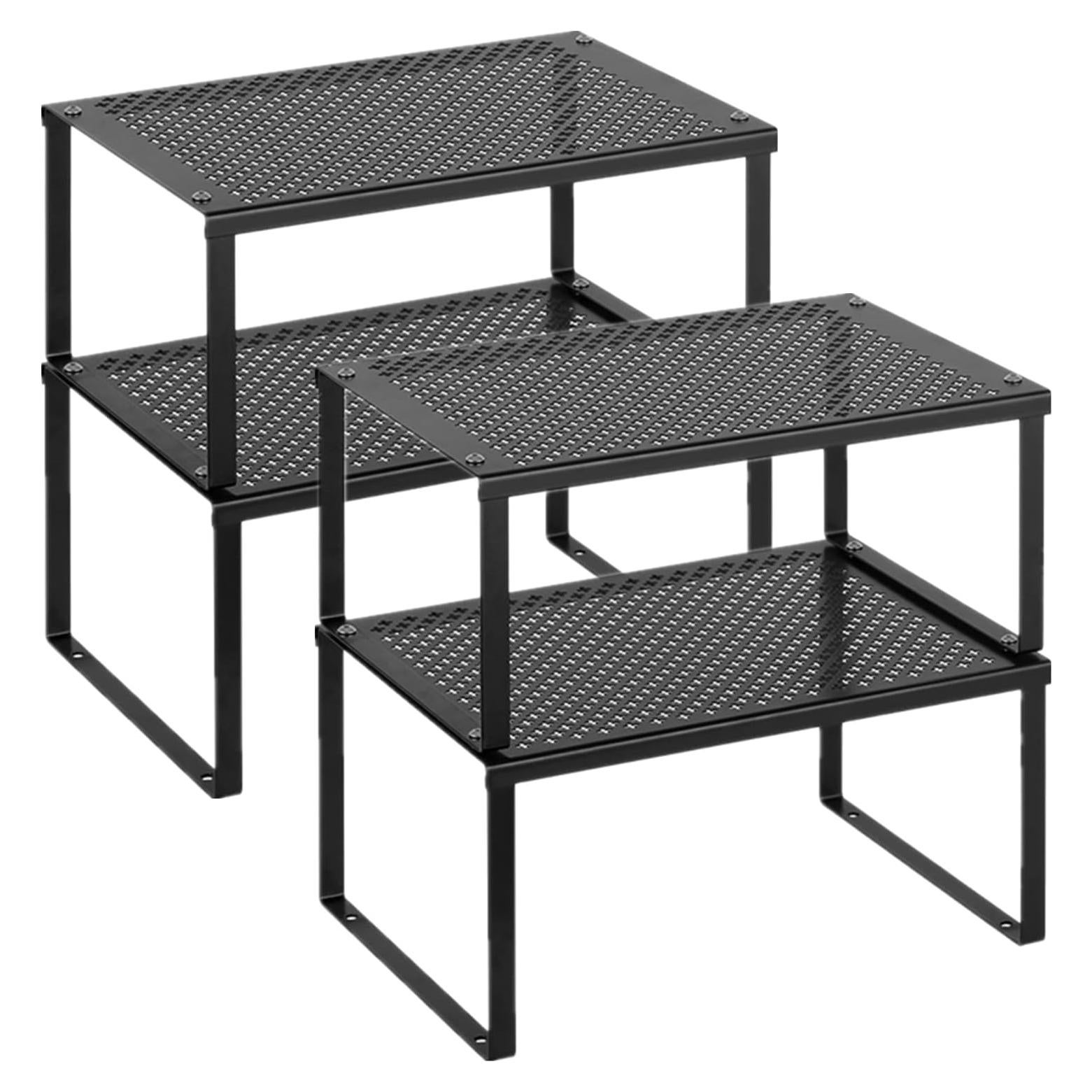 Organizadores de Estantes MOOACE, Juego de 4 Expandibles y Apilables