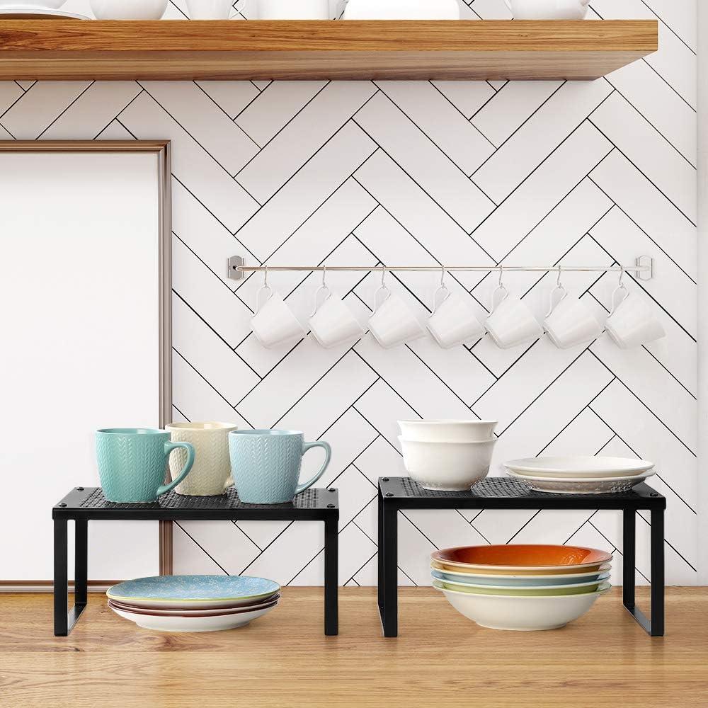 Organizadores de Estantes MOOACE, Juego de 4 Expandibles y Apilables