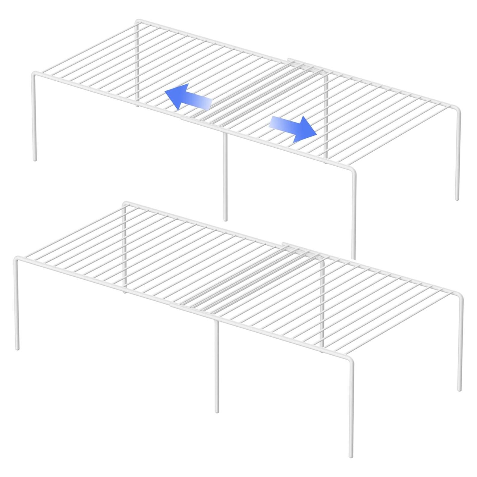 Estante de Almacenamiento Redrubbit Blanco 2 Piezas Ajustable