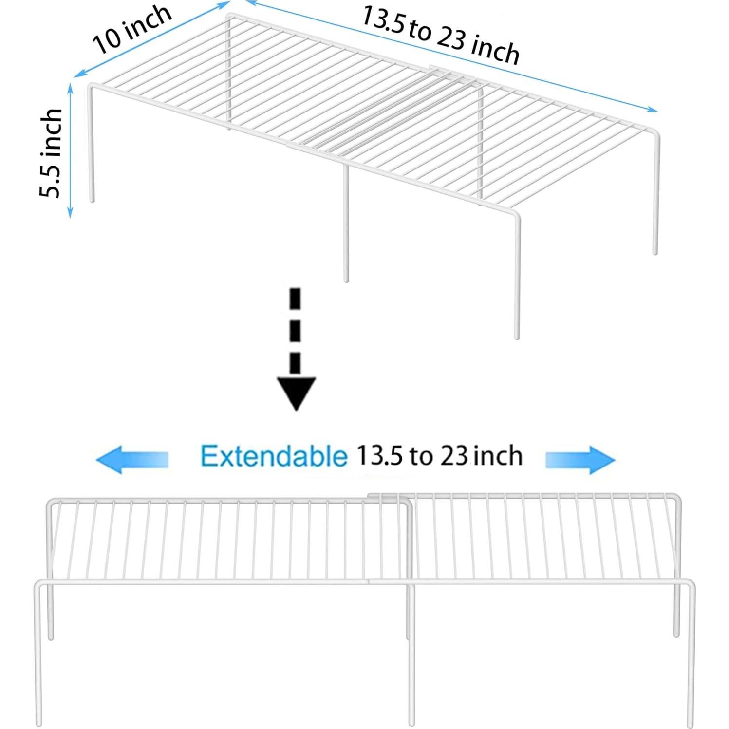 Estante de Almacenamiento Redrubbit Blanco 2 Piezas Ajustable