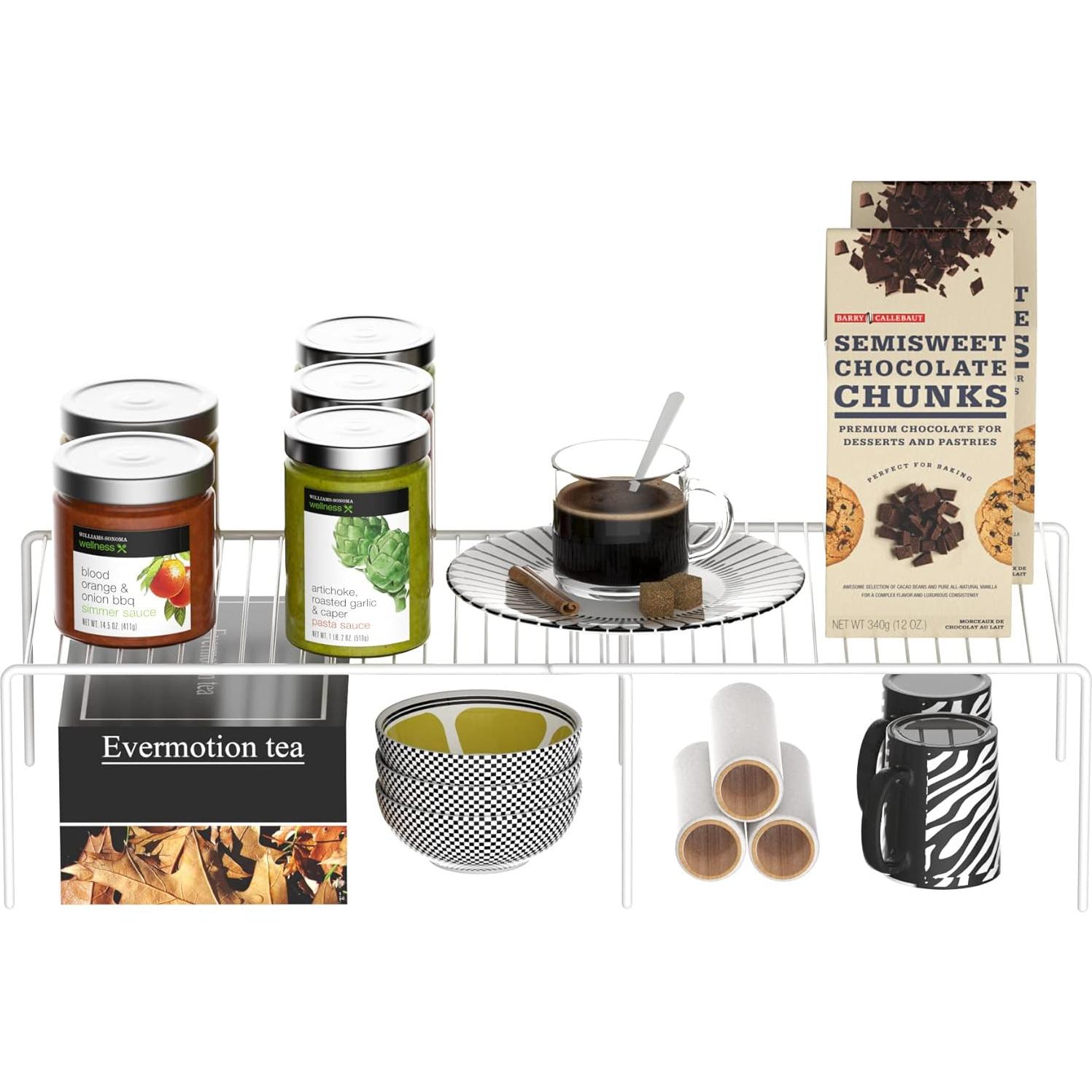 Estante de Almacenamiento Redrubbit Blanco 2 Piezas Ajustable