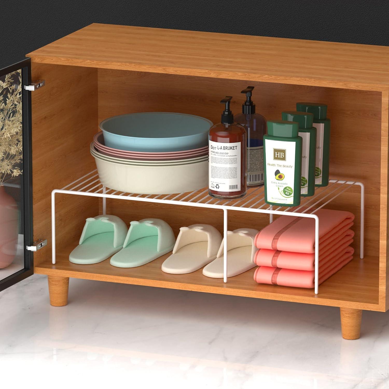 Estante de Almacenamiento Redrubbit Blanco 2 Piezas Ajustable