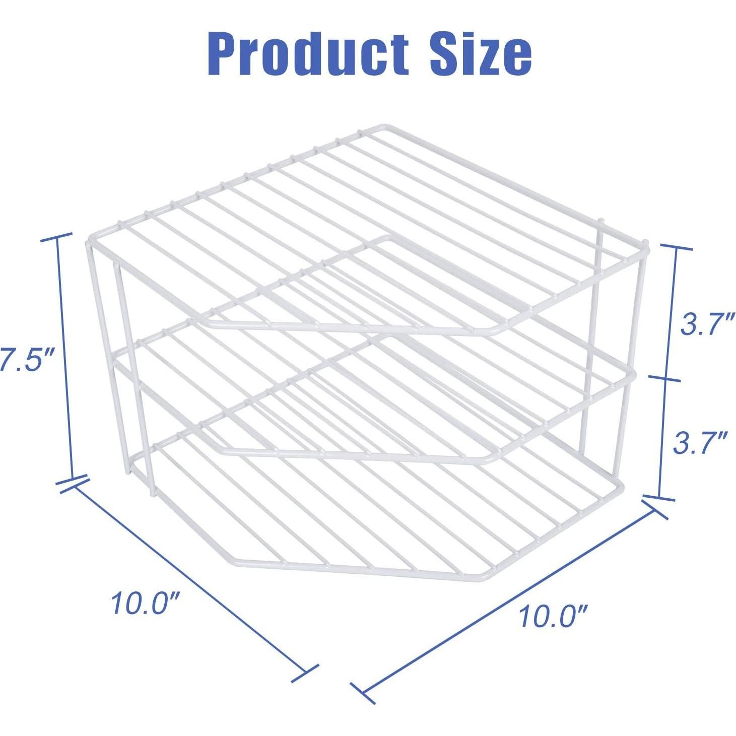Organizador de Esquina SIBAO 3 Niveles Blanco - Cocina 25.4x19.1cm