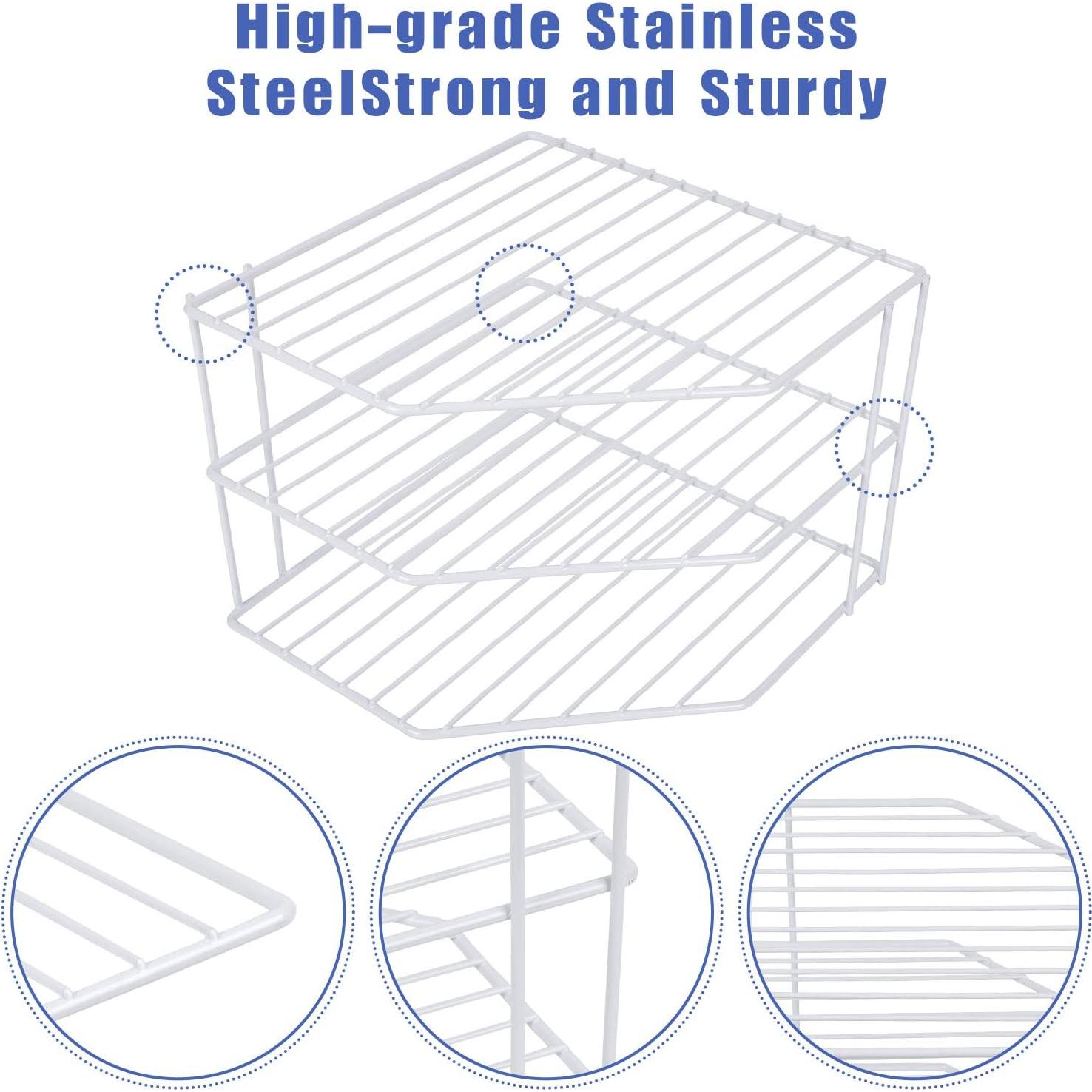 Organizador de Esquina SIBAO 3 Niveles Blanco - Cocina 25.4x19.1cm