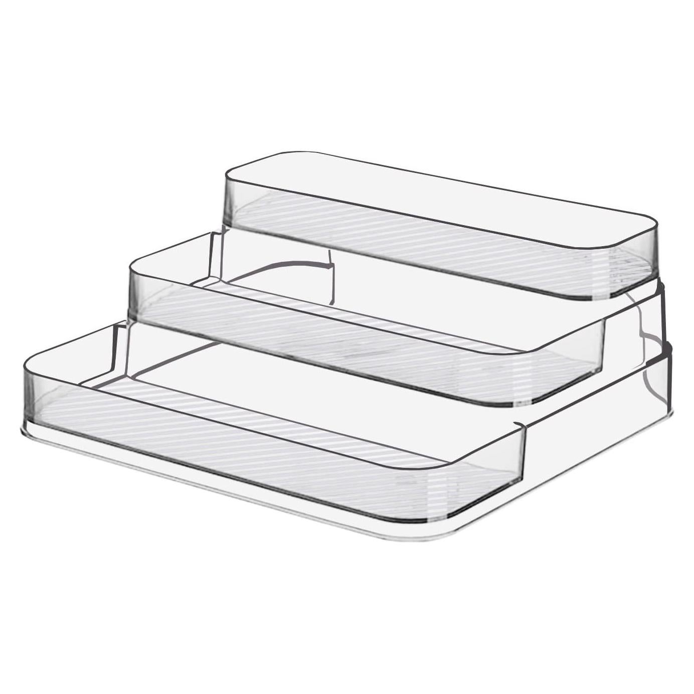 Estante de Especias Acrílico Zilphoba 3 Niveles Sin Montaje