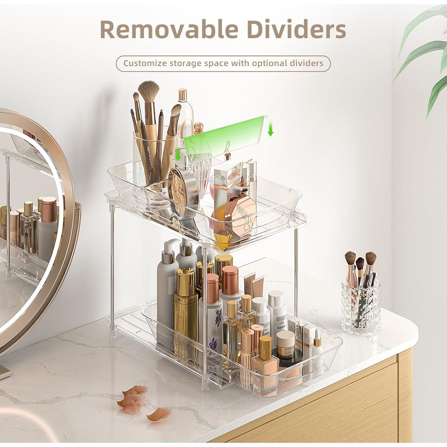 Organizador de Gabinete Bajo Fregadero MHHA 2 Niveles Transparente