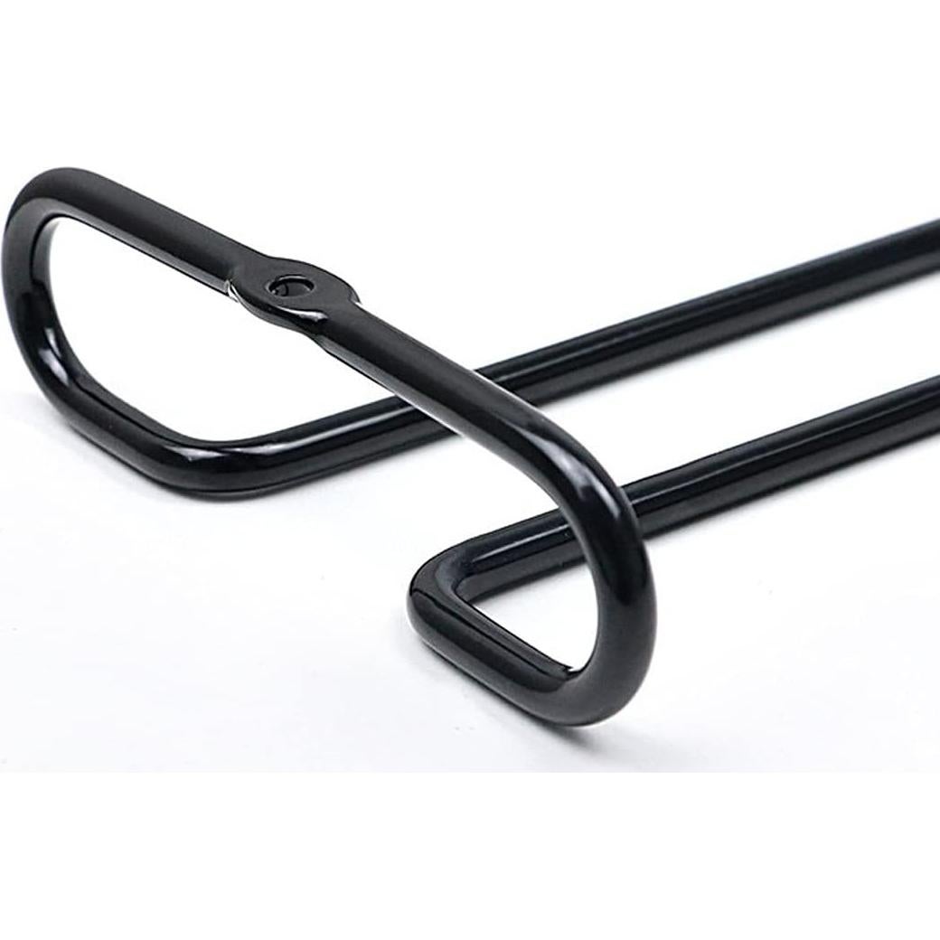 Conjunto 4 Soportes Copas de Vino GeLive Bajo Estante Negro