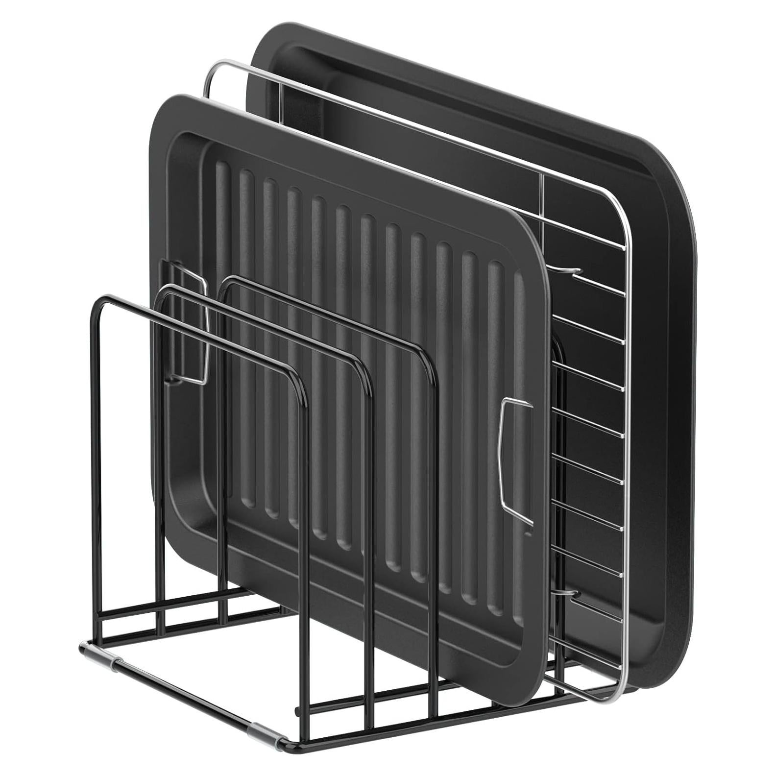 Organizador de Utensilios de Cocina KORRTFID - Soporte de Hierro con 5 Ranuras