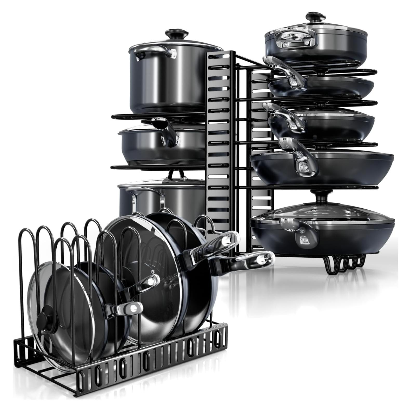 Organizador de Ollas y Sartenes KOMFORA Ajustable 8 Niveles