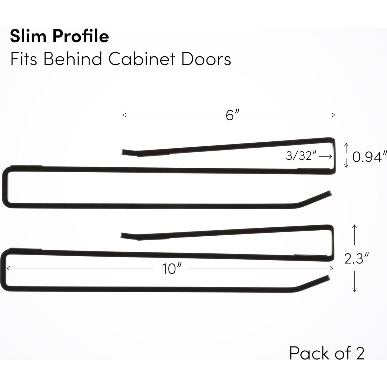 Soporte para Tazas de Café xympo - 2 Ganchos, Acero Negro