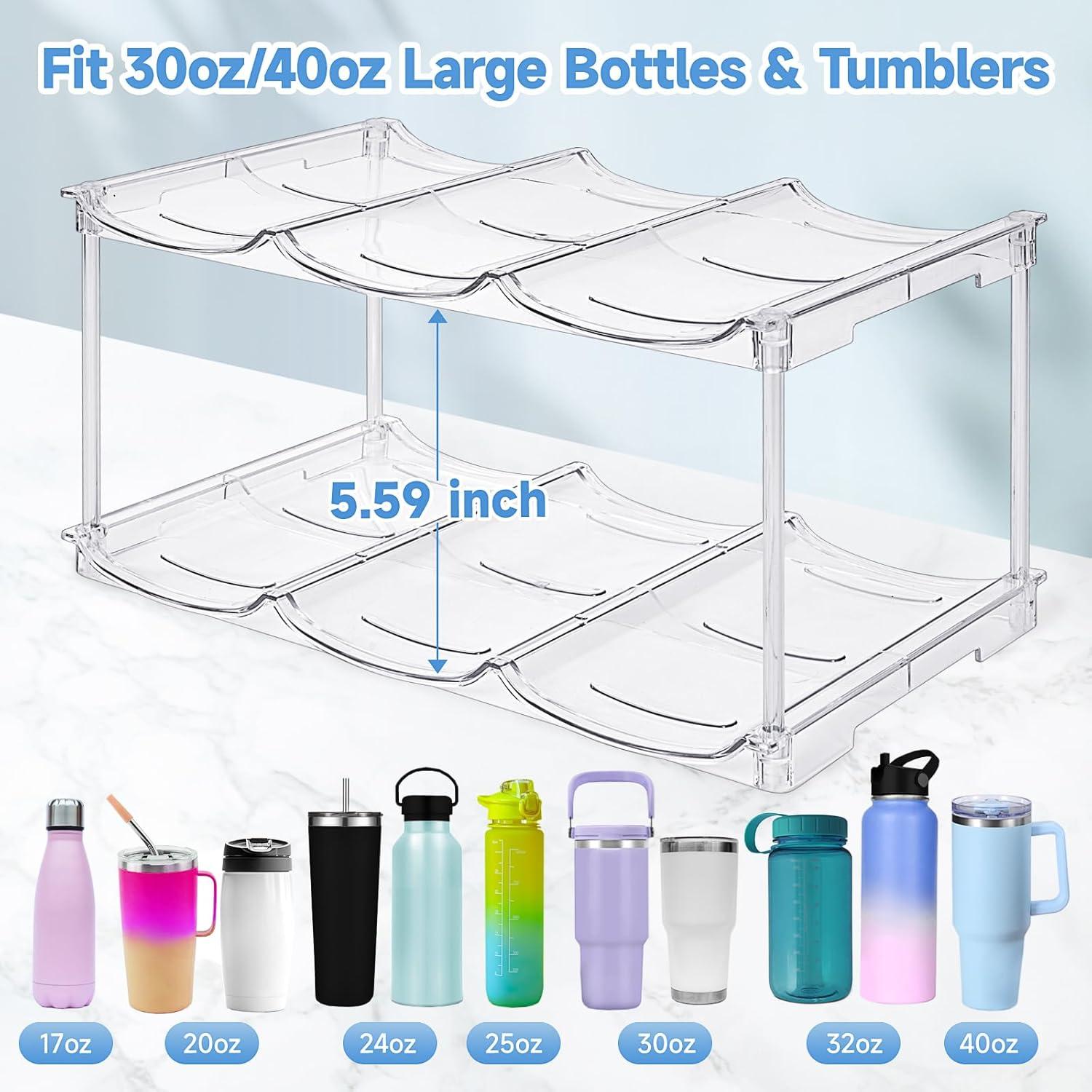 Organizador Apilable para Botellas de Agua Spospo 3 Pack