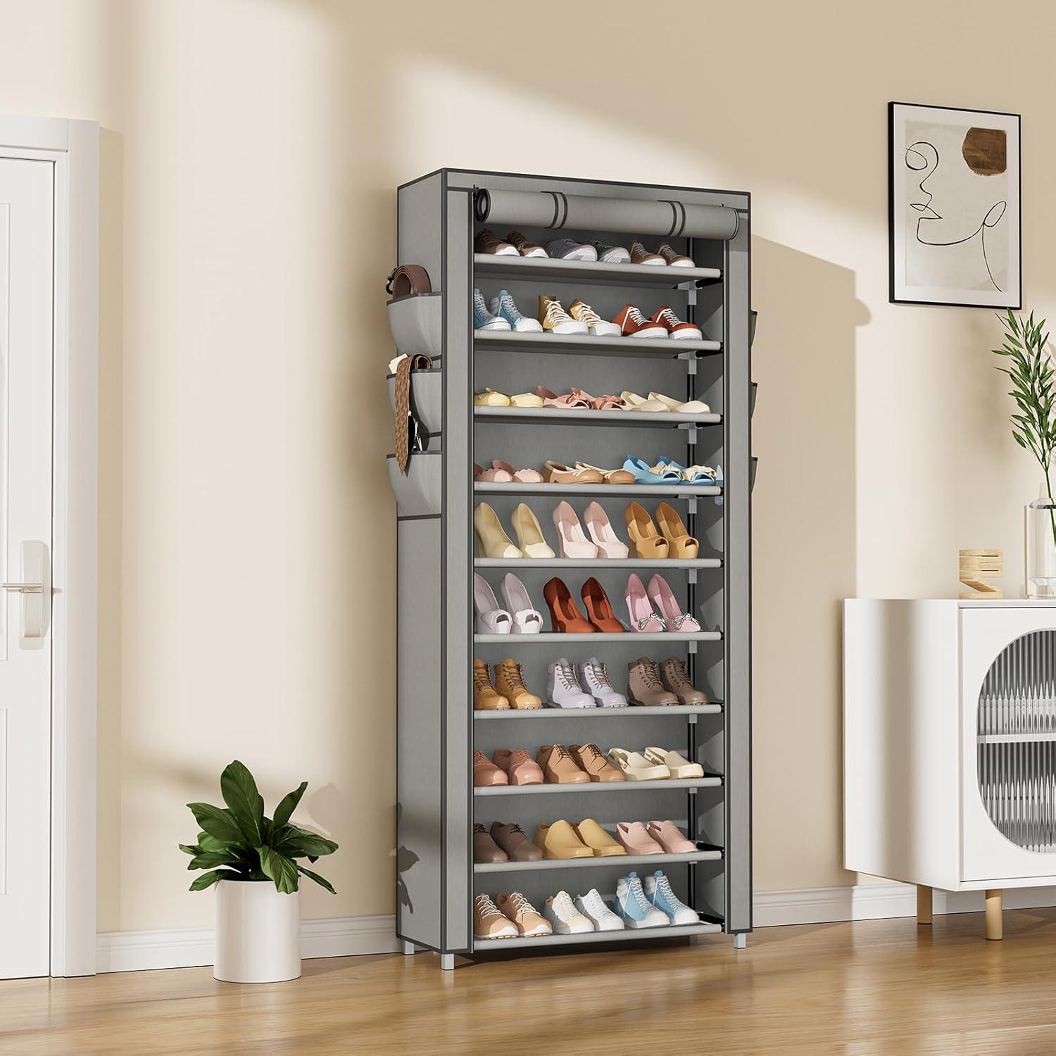 Organizador de Zapatos Vertical VTRIN 10 Niveles Gris