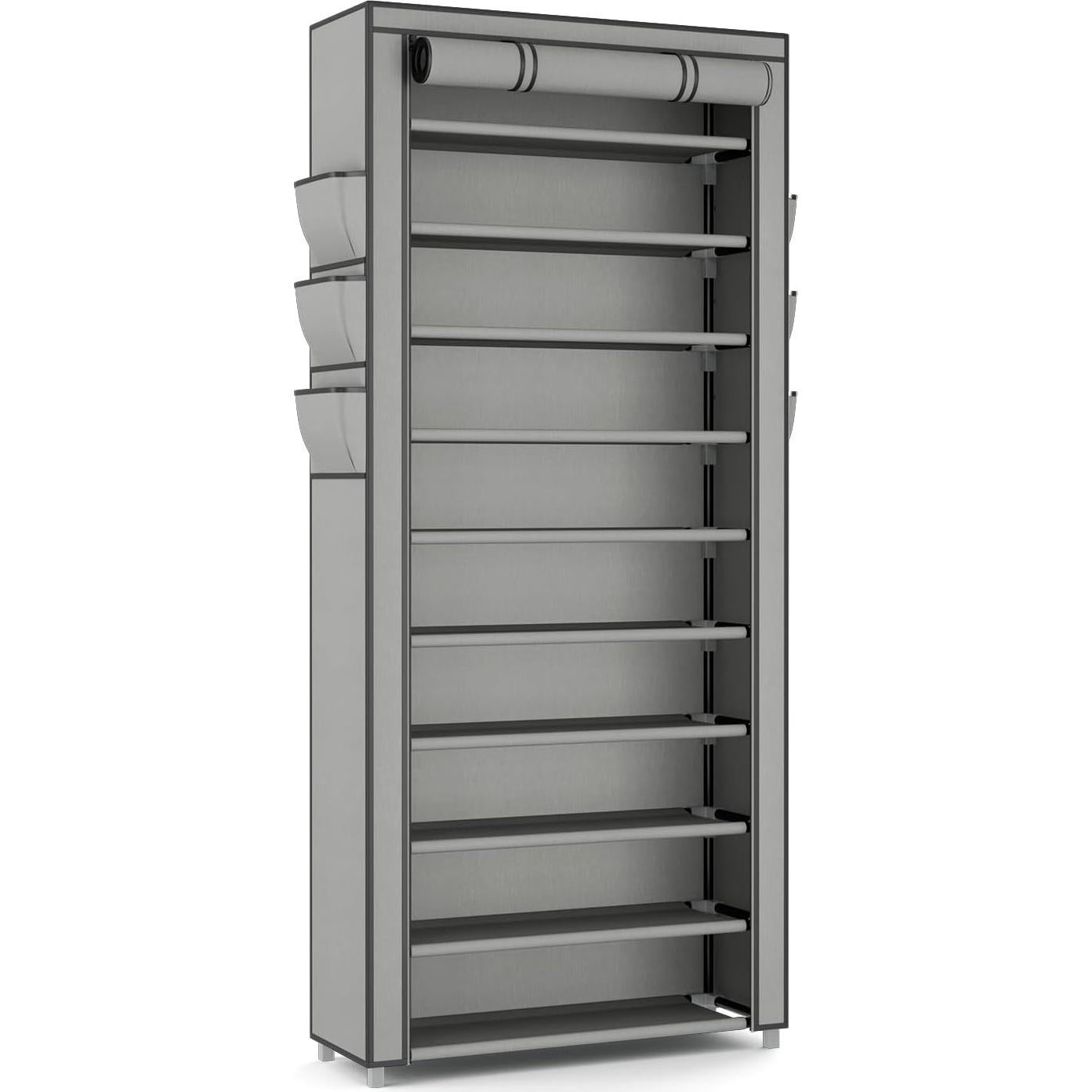 Organizador de Zapatos Vertical VTRIN 10 Niveles Gris