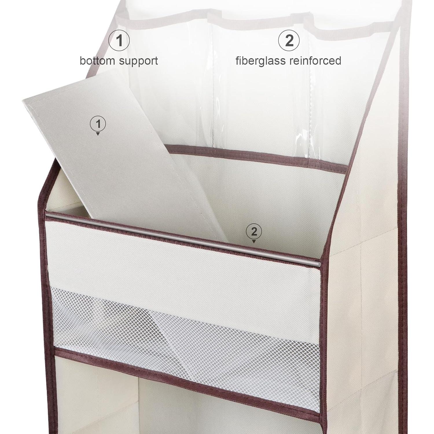 Organizador Colgante para Puerta Univivi 6 Capas Beige PVC