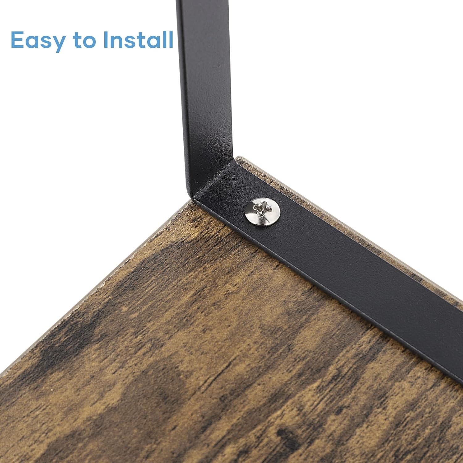 Estante de Cocina MOOACE Apilable 4 Piezas Marrón 15kg