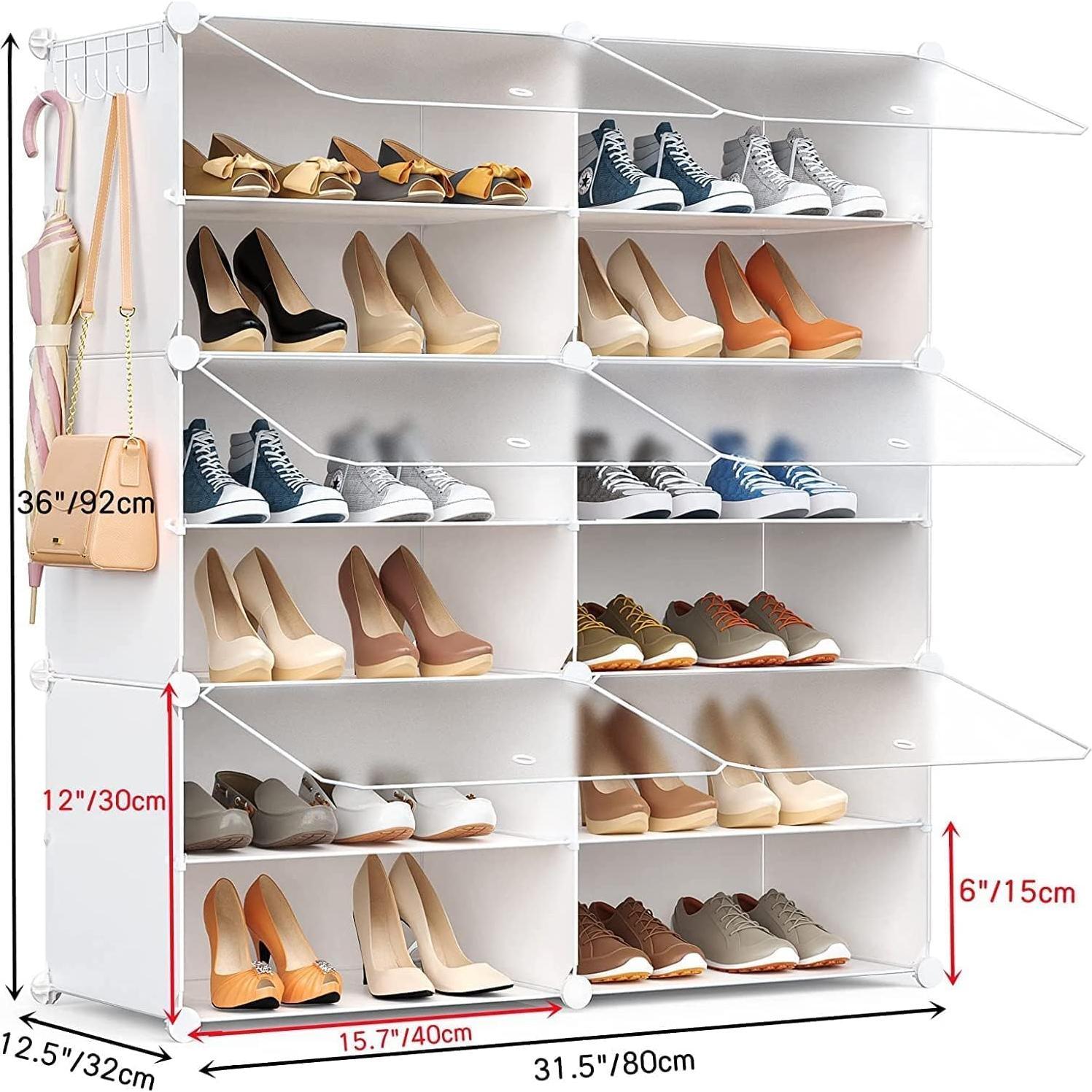 Organizador de Zapatos Homicker para 24 Pares con Puertas