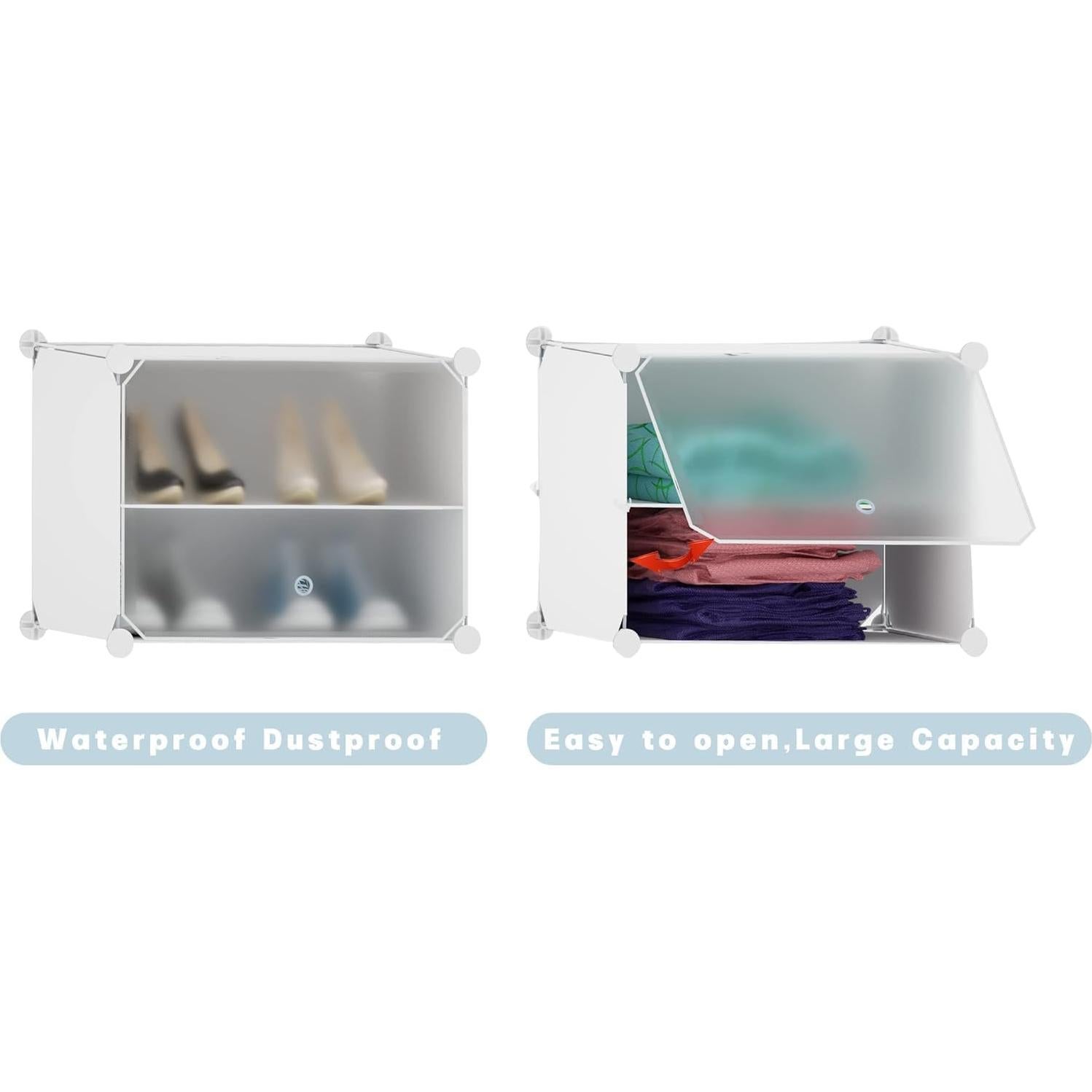 Organizador de Zapatos Homicker para 24 Pares con Puertas