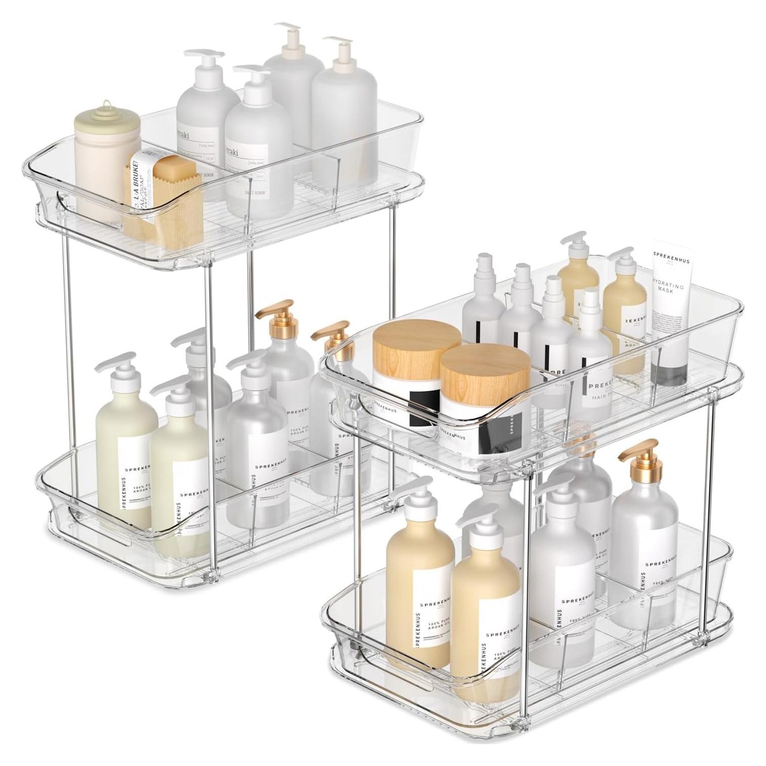 Organizador Extraíble 2 Niveles Incostar para Baño y Cocina