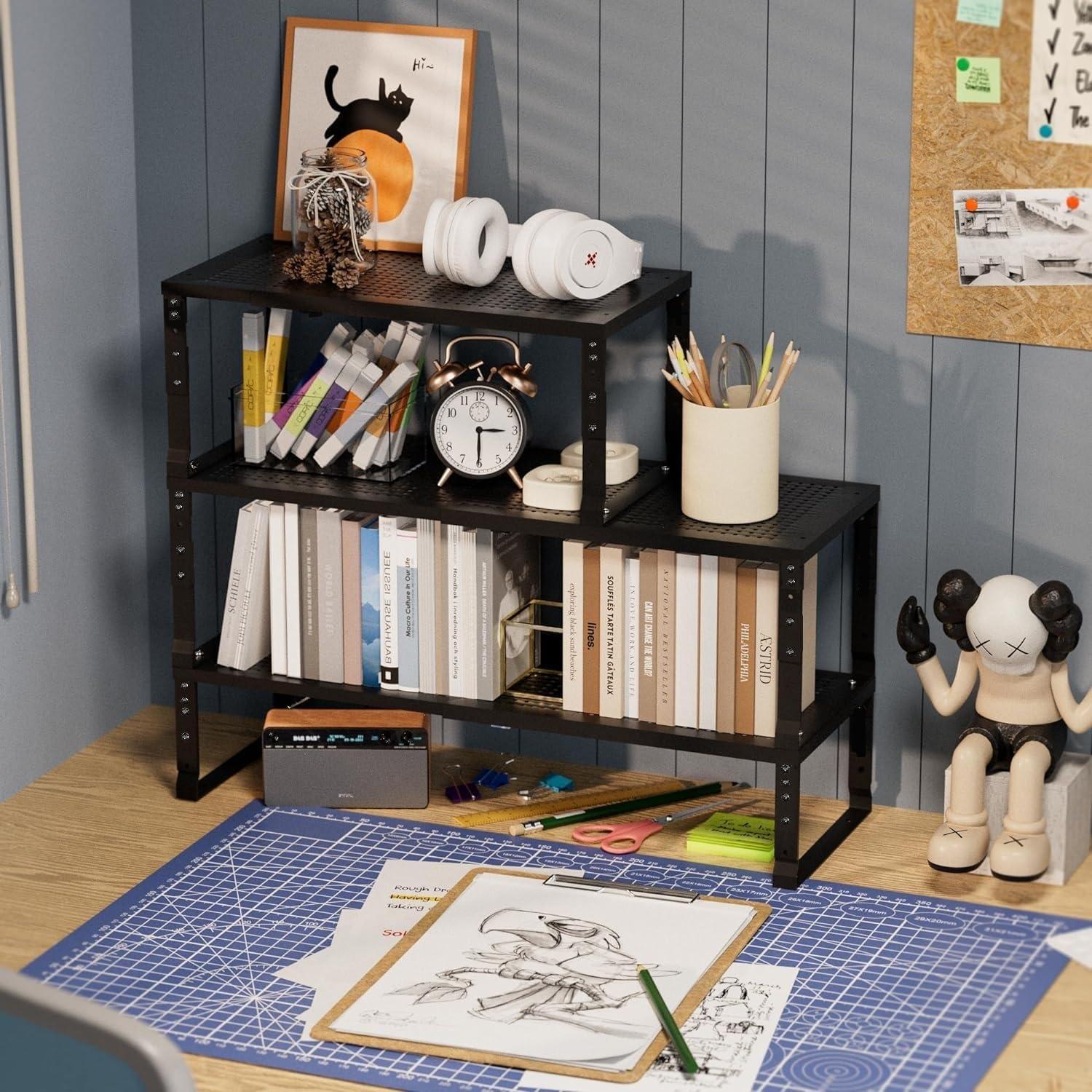 Organizador de Especias Expandible Wobmmi - Estante Ajustable para Cocina