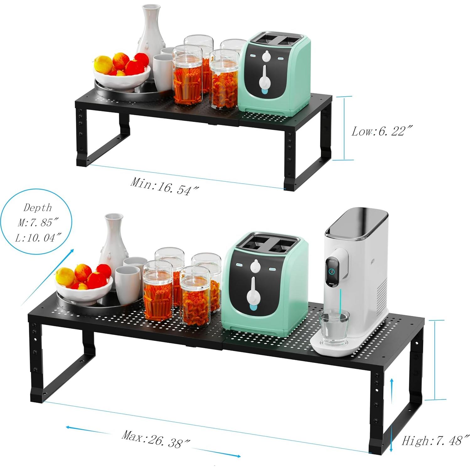 Organizador de Especias Expandible Wobmmi - Estante Ajustable para Cocina