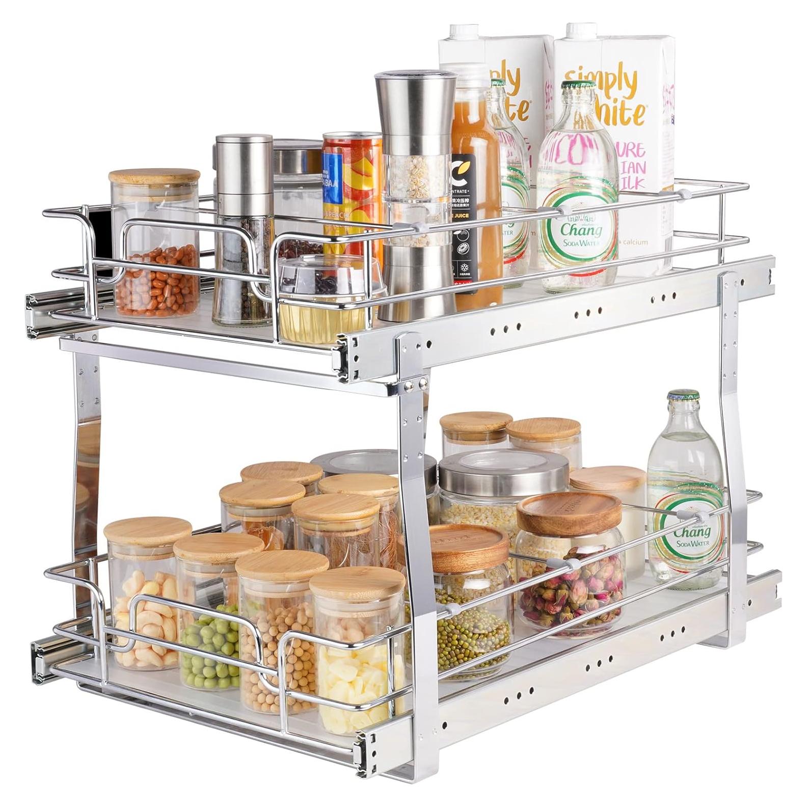 Estante Extraíble VEVOR 2 Niveles 35.6 cm x 53.3 cm