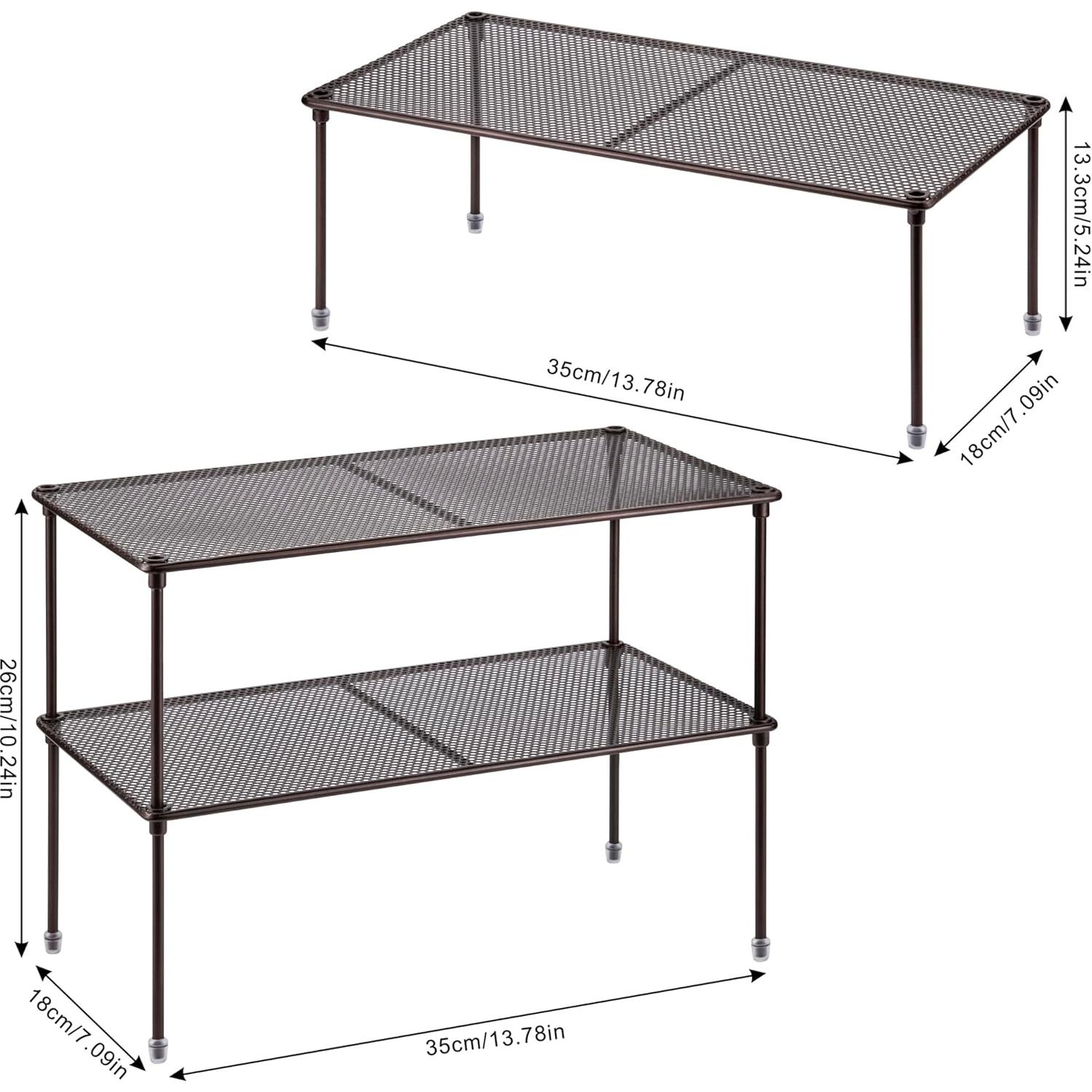 Organizador de Estante de Cocina Lonian 2-Pack Expandible