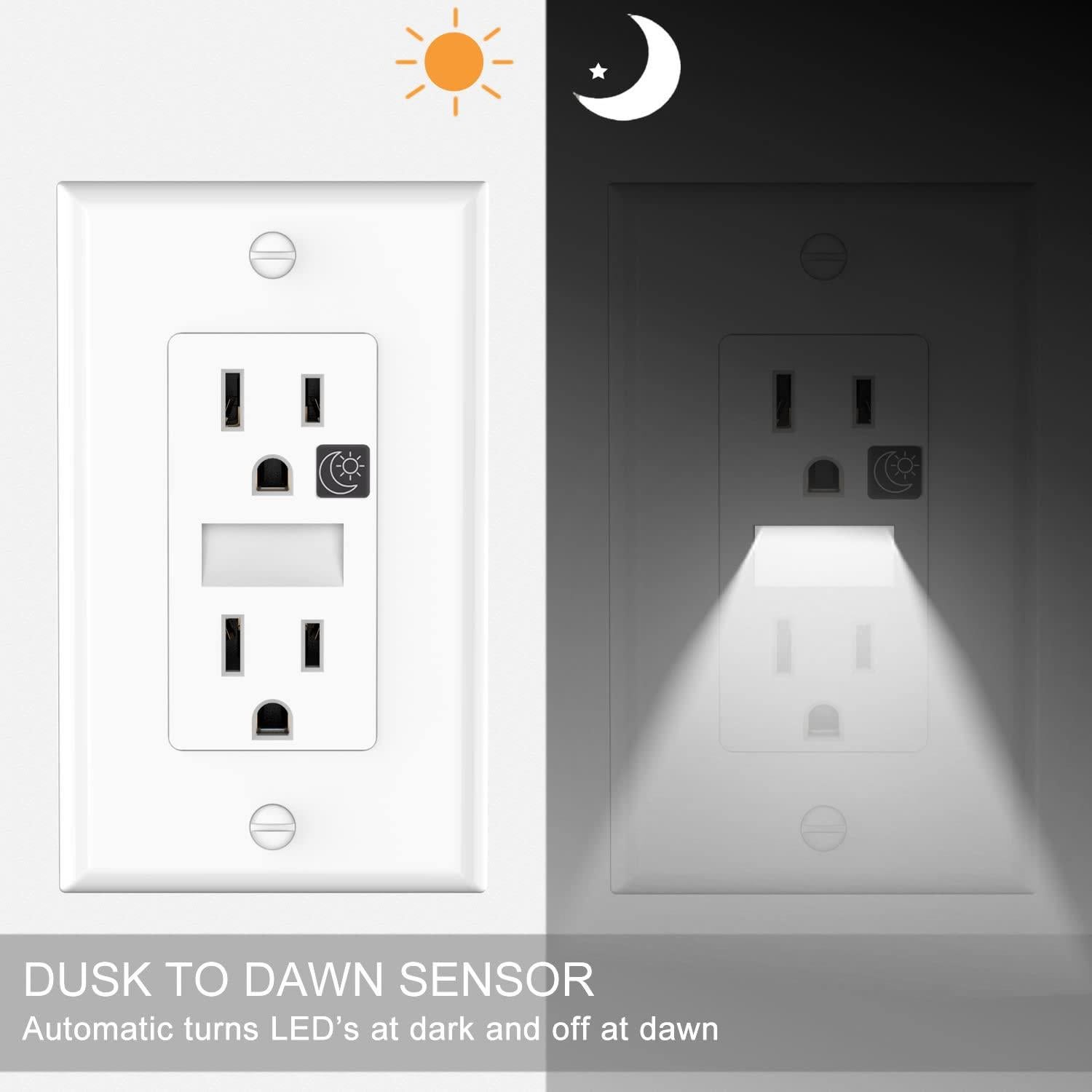 Luz Nocturna Enchufable SOZULAMP LED Blanco Diurno 0.5W