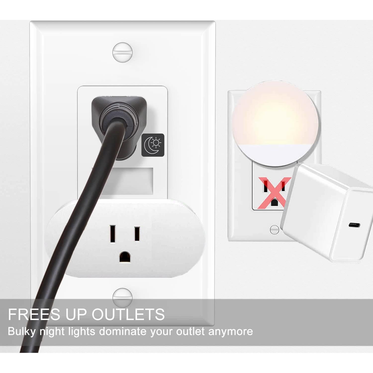 Luz Nocturna Enchufable SOZULAMP LED Blanco Diurno 0.5W