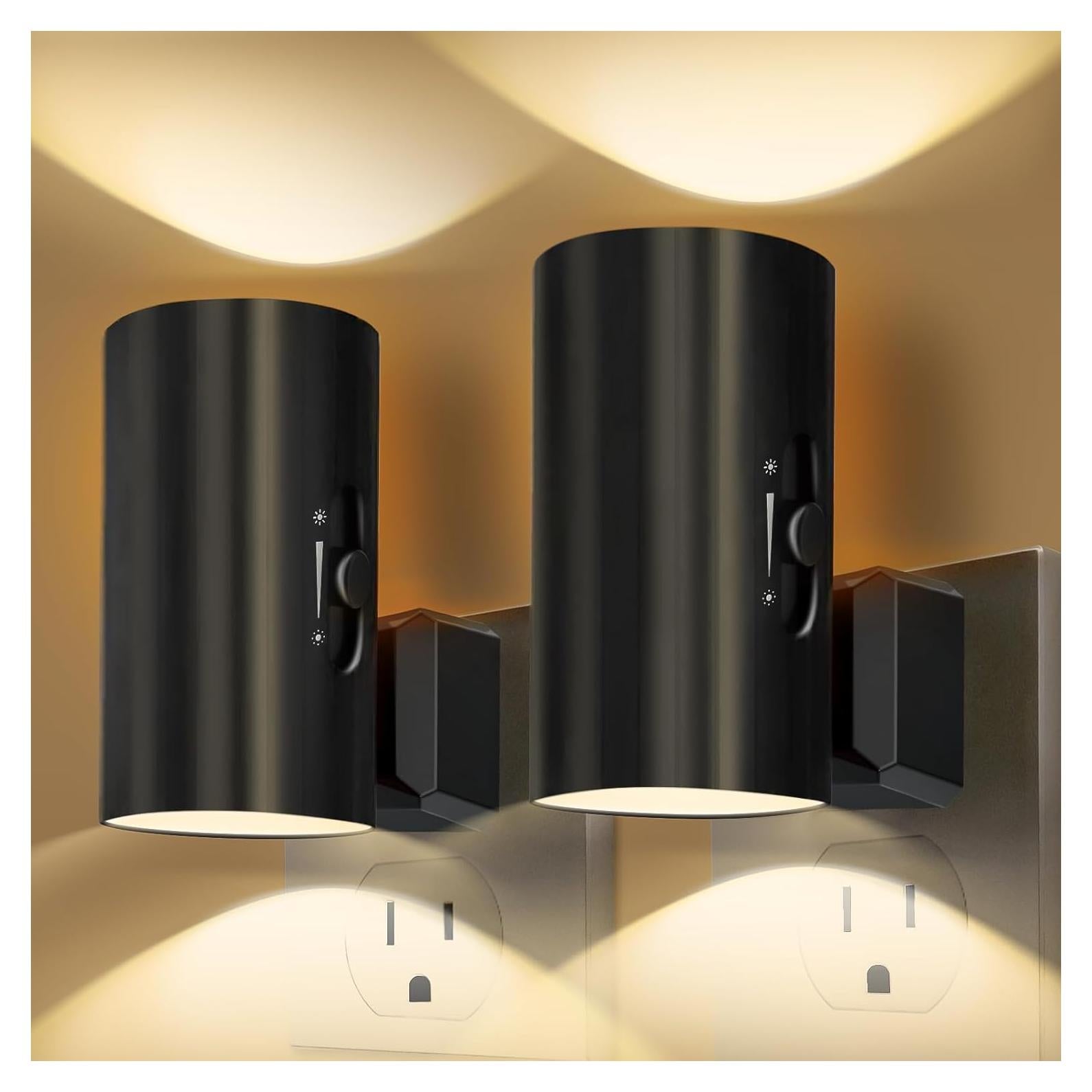 Luz Nocturna LED Enchufada KKUP2U con Sensor y Brillo Ajustable