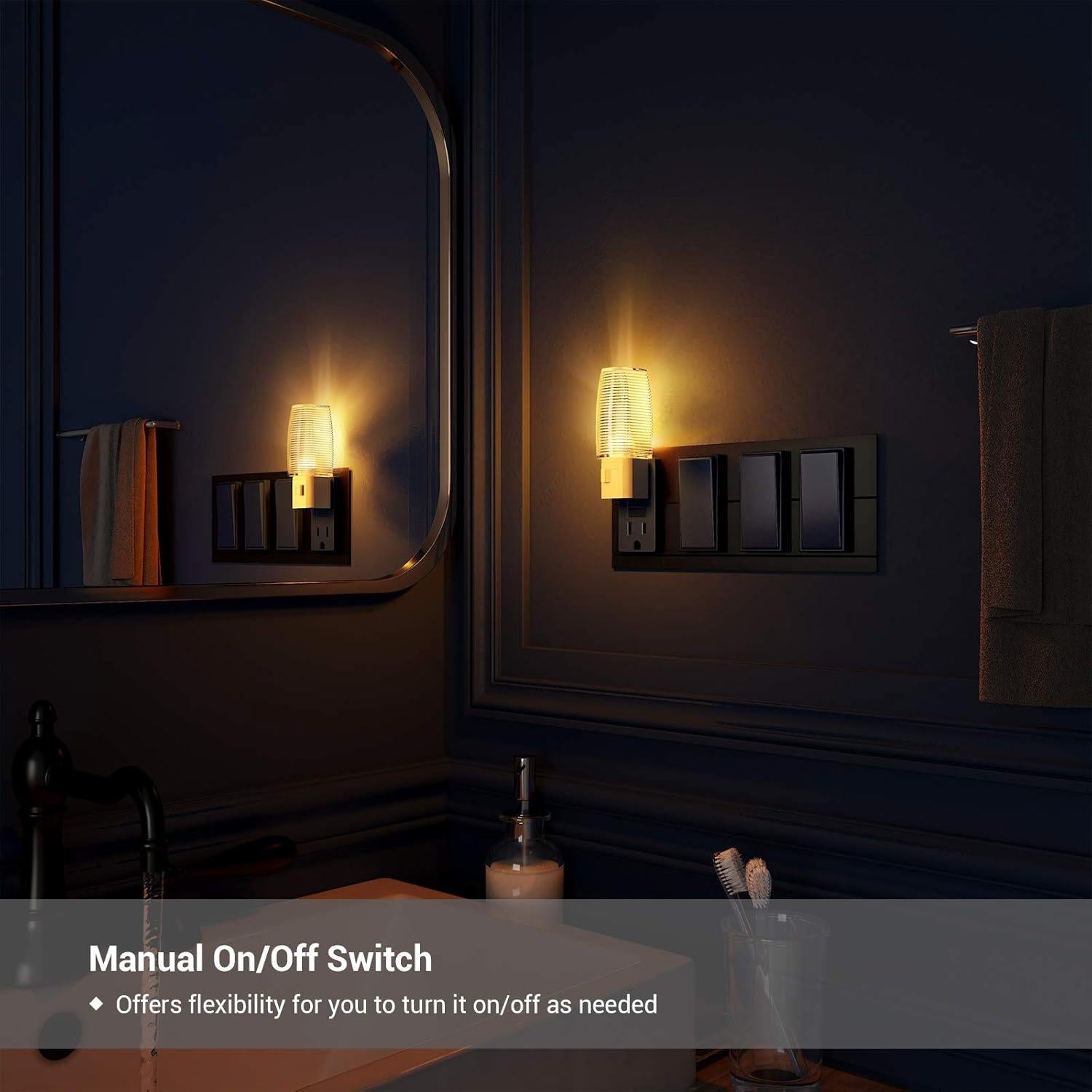 Luz Nocturna Enchufable DEWENWILS LED Manual 4 Piezas