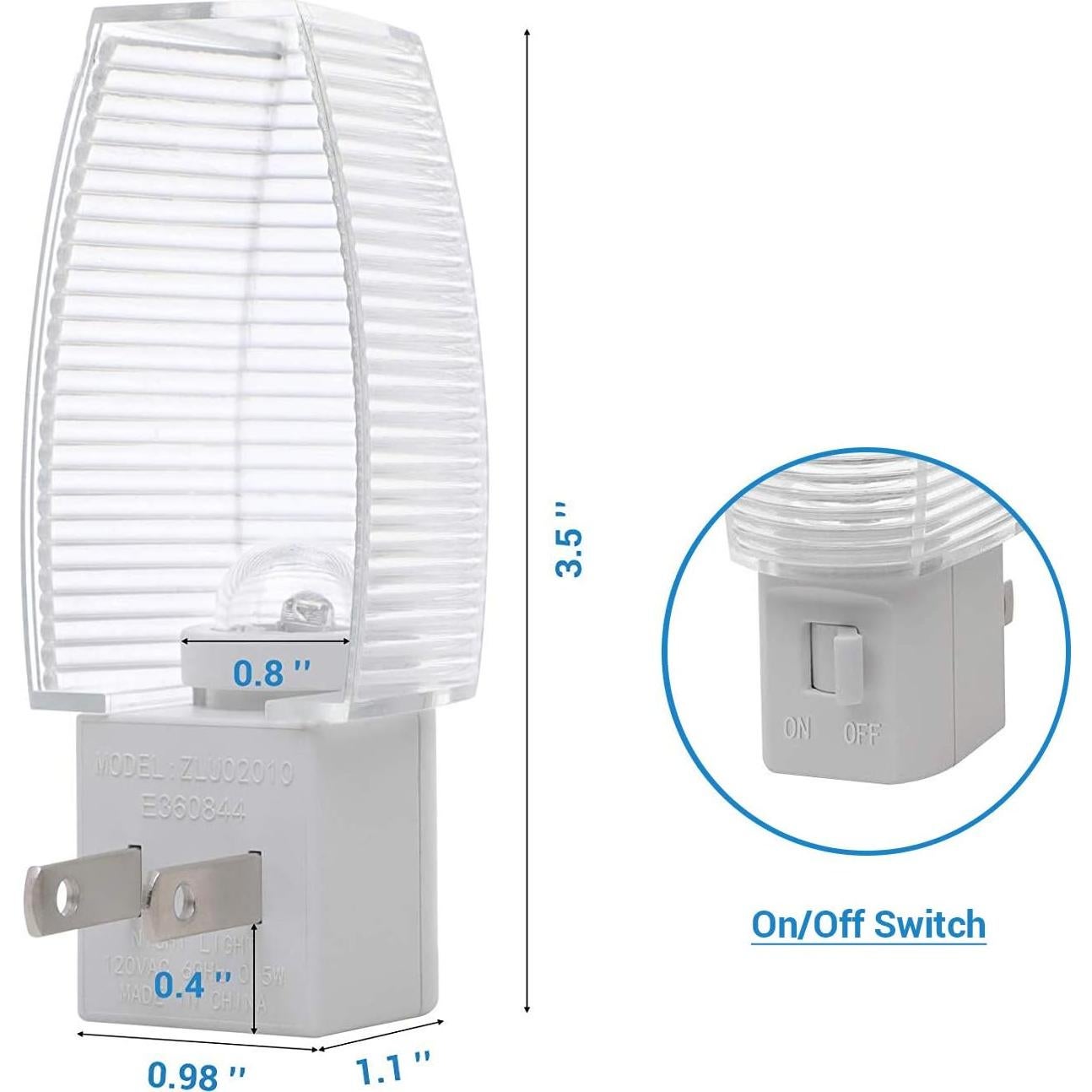 Luz Nocturna Enchufable DEWENWILS LED Manual 4 Piezas