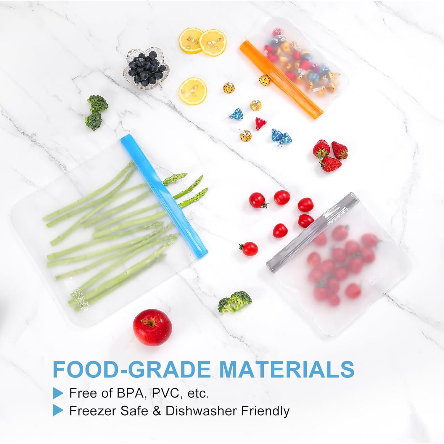 Bolsas Reutilizables Lerine 10 Piezas 3 Galones Sin BPA