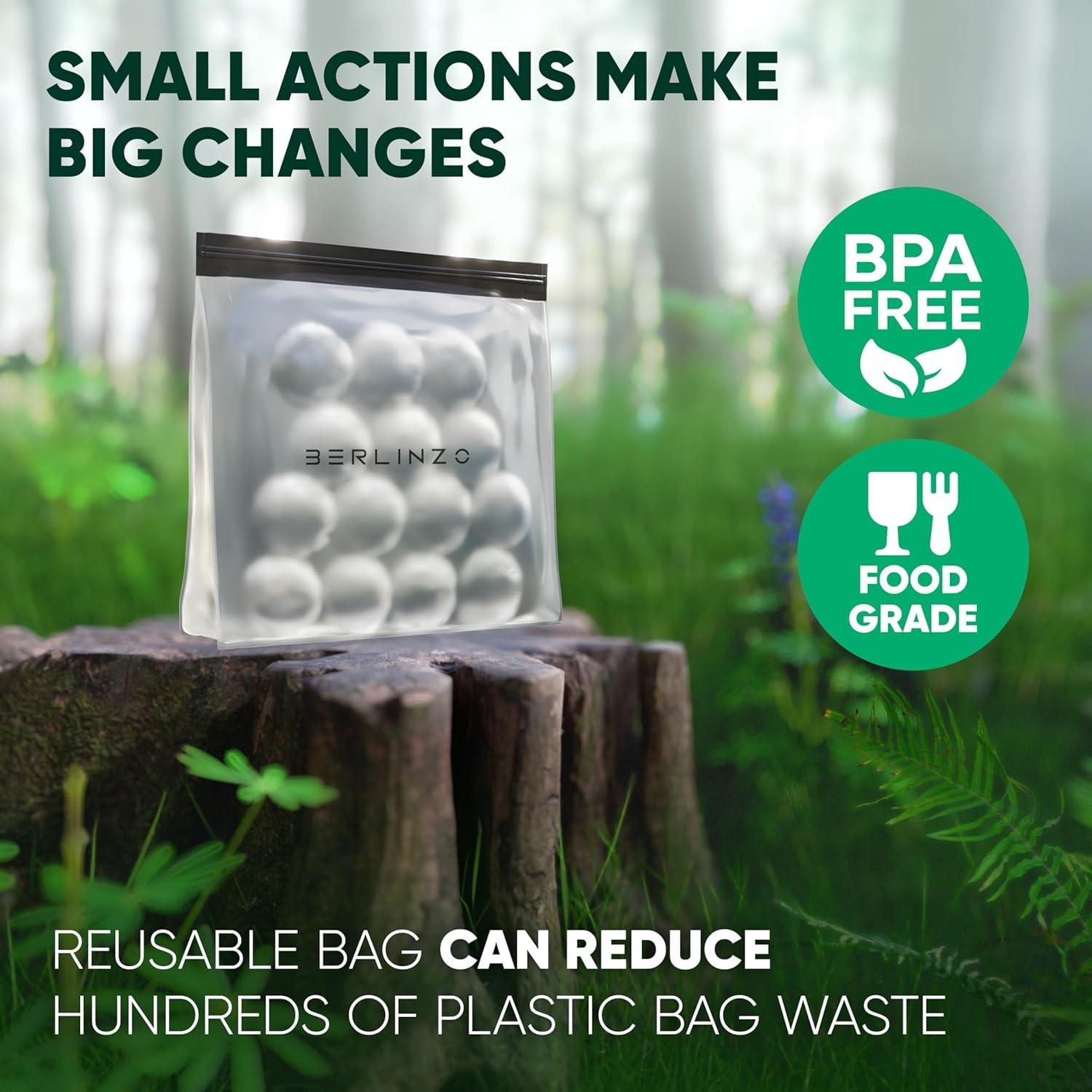 Bolsa Grande Reutilizable Berlinzo XL para Almacenamiento de Hielo