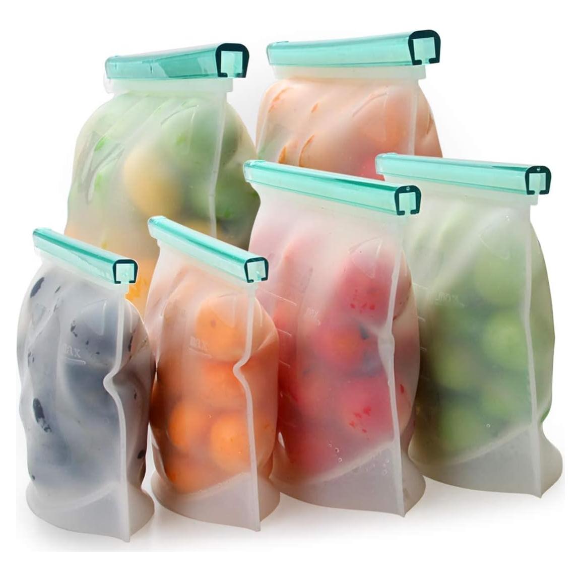 Bolsas de Almacenamiento de Silicona Cadrim - 6 Unidades Reutilizables