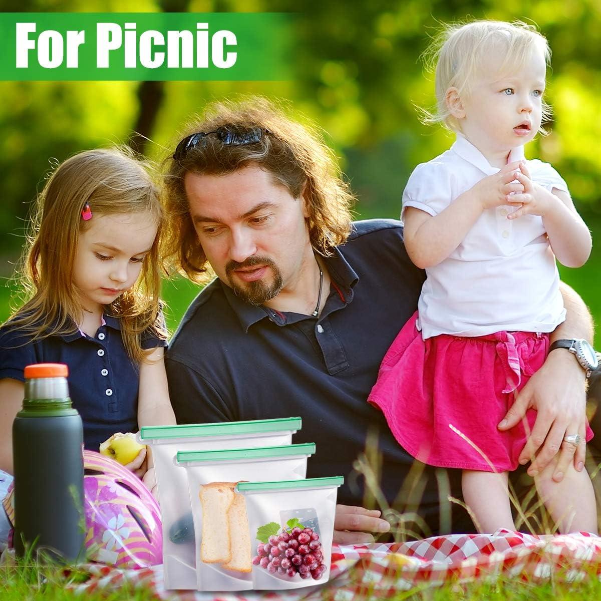 Bolsas de Almacenamiento de Silicona Cadrim - 6 Unidades Reutilizables