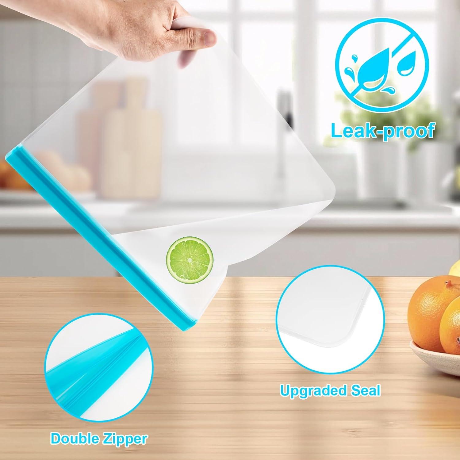 Set de 12 Bolsas Reutilizables VUEKYN para Congelador 37.85L