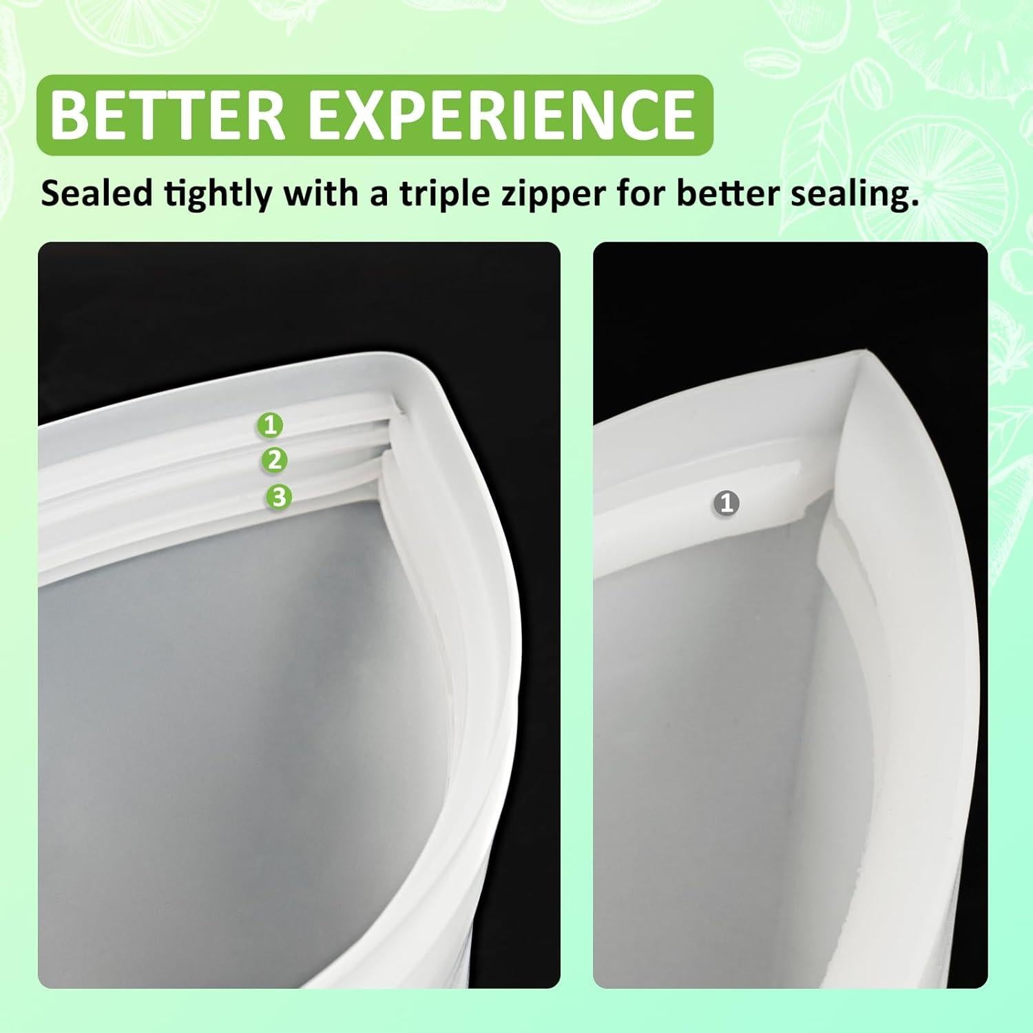 Bolsas de Almacenamiento de Alimentos Annaklin 5 Piezas Silicona