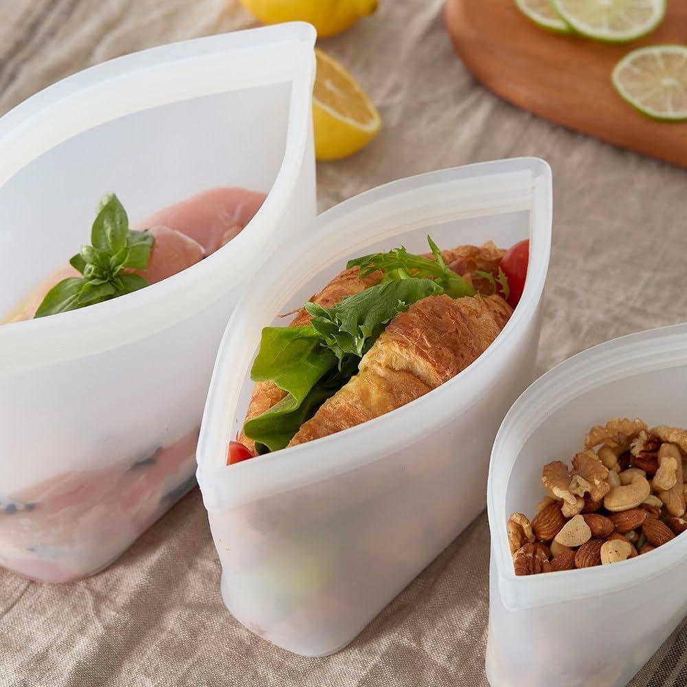 Bolsas de Almacenamiento de Alimentos Annaklin 5 Piezas Silicona