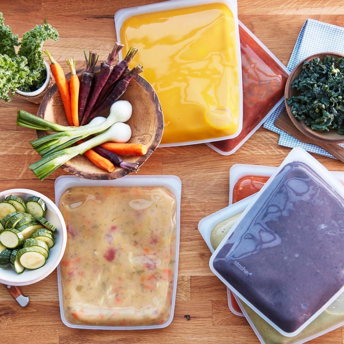 Bolsa de Almacenamiento Stasher 1.89 L Silicona Reutilizable